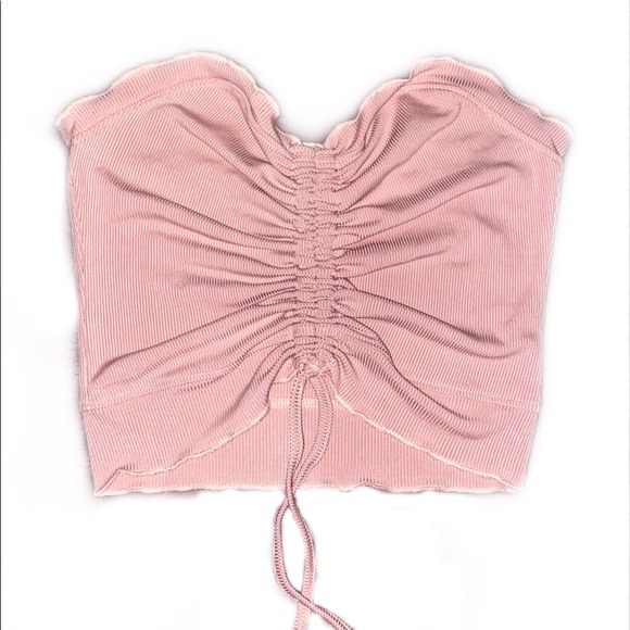 Mauve Front-Drawstring Adjustable Top | XS - Picture 1 of 2